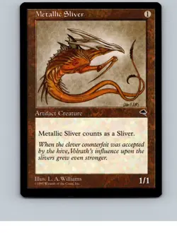 Metallic Sliver [x4] Tempest 1997 MTG NoPlay NM+ - Image 3