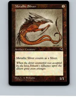Metallic Sliver [x4] Tempest 1997 MTG NoPlay NM+ - Image 5