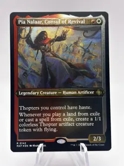 Pia Nalaar, Consul of Revival 0142 Etched Foil MOM: Aftermath MAT MTG NM - Image 1