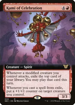 Kami of Celebration Kamigawa: Neon Dynasty Commander Magic MTG Creature (059) - Image 1