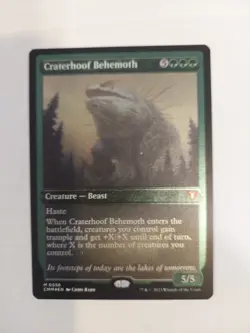 Craterhoof Behemoth (Foil Etched) Commander Masters Foil - Image 1