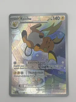 Pokemon TCG Raichu 211/193 IR Illustration Rare Paldea Evolved NM/Mint - Image 1