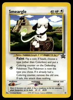 2001 Promos - Wizards Black Star Smeargle 1 Basic/Promo #32 - Image 1