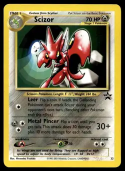 2001 Promos - Wizards Black Star 1 Scizor Stage 1/Promo #33 - Image 1
