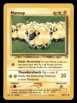 Pokemon TCG Pokemon Mareep Mareep Common Regular mp - Image 1