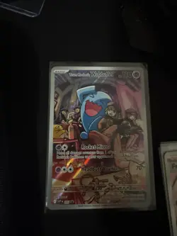Pokemon TCG Scarlet & Violet Black Star Promo Team Rocket's Wobbuffet 203 NM - Image 1