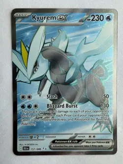 Pokemon TCG SV Black & White Kyurem EX Full Art 157/086 Mint Condition English - Image 1