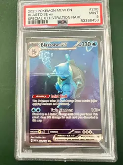 Blastoise ex 202/165 SAR 151 2023 SV2a Pokemon Japanese PSA 9 Mint - Image 1
