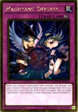 Magician's Defense - MVP1-ENG28 - Gold Rare - 1st Edition Yugioh - Image 1