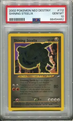 PSA 10 Shining Steelix #112 Neo Destiny Pokemon Card 2002 - Image 1