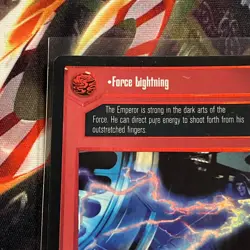 Star Wars CCG SWCCG Reflections 2 FORCE LIGHTNING Foil Card LP Decipher - Image 2