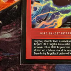 Star Wars CCG SWCCG Reflections 2 FORCE LIGHTNING Foil Card LP Decipher - Image 5