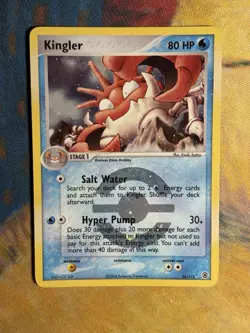 Kingler 26/112 EX Firered & Leafgreen Reverse Holo Rare Stamped Pokemon Card LP - Image 2