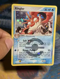 Kingler 26/112 EX Firered & Leafgreen Reverse Holo Rare Stamped Pokemon Card LP - Image 3