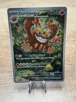 Pokemon TCG Darmanitan Illustration Rare 098/086 Black Bolt Holo Card NM - Image 1