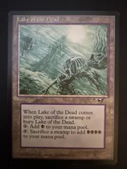 MTG Lake of the Dead Alliances Regular LP Magic The Gathering Land Card - Image 1