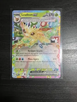 Leafeon Ex Pokemon Prize Pack Series 7 Promo Pokemon Card NM/LP Stamp - Image 1