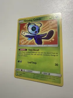 Shining Celebi Pokemon Card Holo Rare SM79 - Image 1