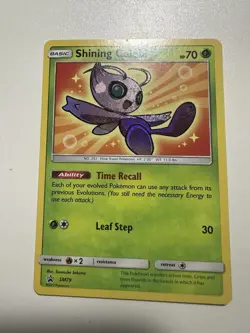 Shining Celebi Pokemon Card Holo Rare SM79 - Image 2