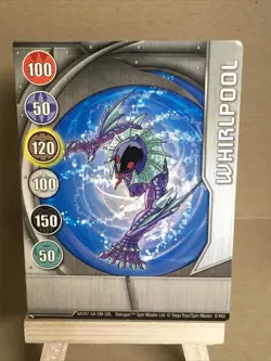 BAKUGAN Battle Brawler "WHIRLPOOL" Metal Card 6/48d BA297-GA-SM-GBL 2008 - Image 1