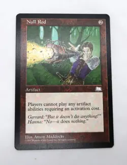 MTG Magic the Gathering Weatherlight Null Rod Card 2 - Image 1