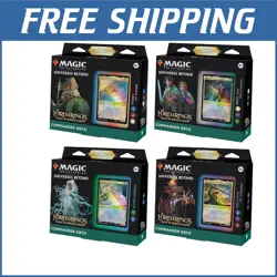 Magic: The Gathering - The Lord of the Rings Commander Deck Bundle - 4 Deck Set - Image 1