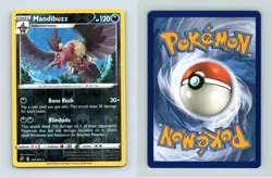 Mandibuzz #120/192 SWSH Rebel Clash Reverse Holo Rare Pokemon 2020 TCG Card - Image 1