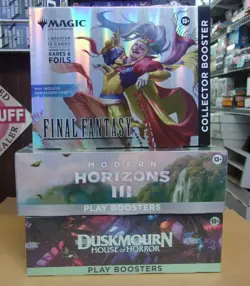 MTG MODERN HORIZONS 3 & DUSKMOURN PLAY + FINAL FANTASY OMEGA BOOSTER - Image 1