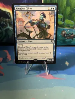 Haughty Djinn 0099 Non Foil Rare Outlaws of Thunder Junction MTG NM - Image 1