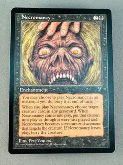 MTG-Necromancy Visions Regular-LP Excellent-Vintage Magic: the Gathering - Image 1