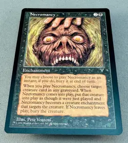 MTG-Necromancy Visions Regular-LP Excellent-Vintage Magic: the Gathering - Image 3