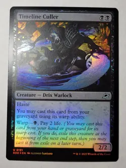 Timeline Culler -Foil- Edge of Eternities Uncommon Drix Warlock U EOE mtg NM/M - Image 1