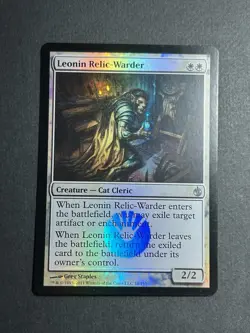 Leonin Relic-Warder 10/155 Mirrodin Besieged Foil LP - Image 3