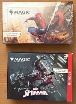 1 EACH MAGIC THE GATHERING SPIDERMAN BOOSTER & BUNDLE SEALED Boxes NEW - Image 1