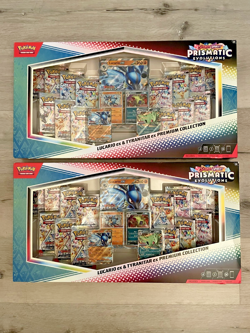 Pokemon Prismatic Evolutions Lucario EX Sam's Club Premium Collection LOT OF 2 - Image 1