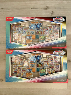 Pokemon Prismatic Evolutions Lucario EX Sam's Club Premium Collection LOT OF 2 - Image 3