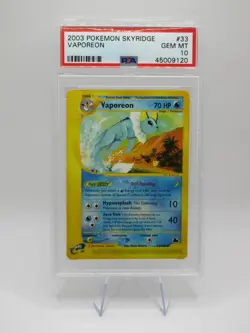 PSA 10 Gem Mint 2003 Pokemon Skyridge Vaporeon Pokemon Card - Image 1