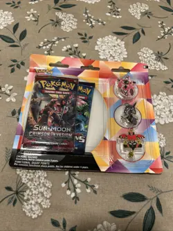 Pokemon TCG XY Evolutions Pack & Crimson Invasion With 3 Tapu Pin Collection New - Image 1