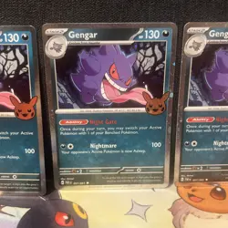 3x Gengar (Cosmos Holo) 057/091 Trick or Trade 2024 Holo Pokemon PACK FRESH - Image 3