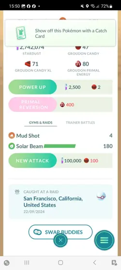 Pokemon Go Legendary Groudon ( Normal ) - Image 2