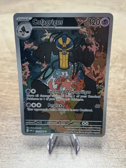 Pokemon TCG White Flare Cofagrigus 123/086 Illustration Rare English - Image 1