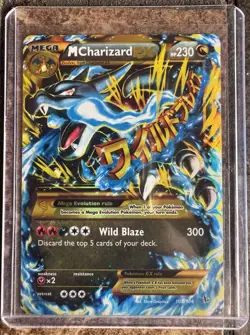 Pokemon M Charizard EX (X) Secret Rare XY Flashfire 108/106 Lightly Played - Image 1