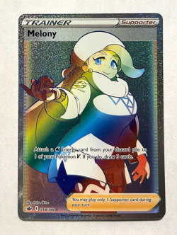 Pokemon Chilling Reign - MELONY FULL ART SECRET RARE TRAINER - 218/198 - NM - Image 1