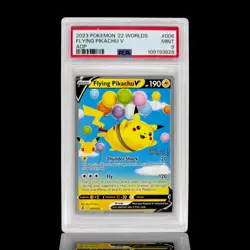 Pokemon FLYING PIKACHU V #006 2022 World Championships Ondrej Skubal PSA 9 - Image 1