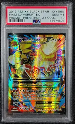 ✨ PSA 10 Pokemon XY Black Star Promo XY198a Full Art M Camerupt EX LOW POP 44! - Image 1