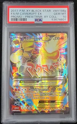 ✨ PSA 10 Pokemon XY Black Star Promo XY198a Full Art M Camerupt EX LOW POP 44! - Image 4