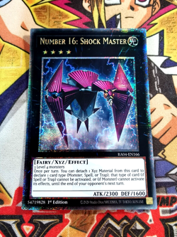 Number 16: Shock Master ra04-en166 (NEW) Quarter Century Rare Yu-Gi-Oh - Image 1