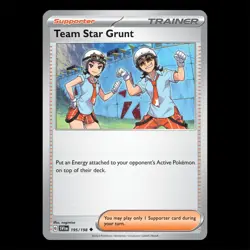 Team Star Grunt 195/198 - Scarlet Violet Base Set Pokemon Card - Image 1