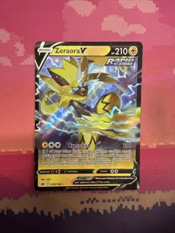 Pokemon Card Zeraora V 053/198 Ultra Rare Chilling Reign Near Mint - Image 1