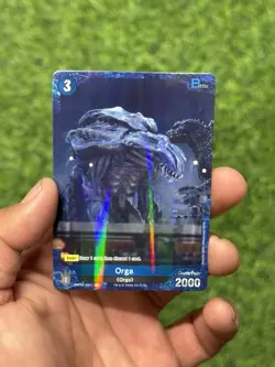 Orga P 047+ Foil Godzilla Card Game 1st Edition Rare Parallel Battle Pack Fresh - Image 1